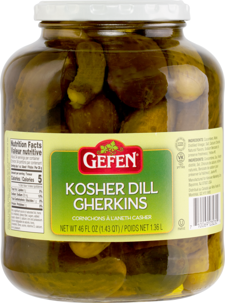 Gherkins Dill 46Oz Gefen - Kayco