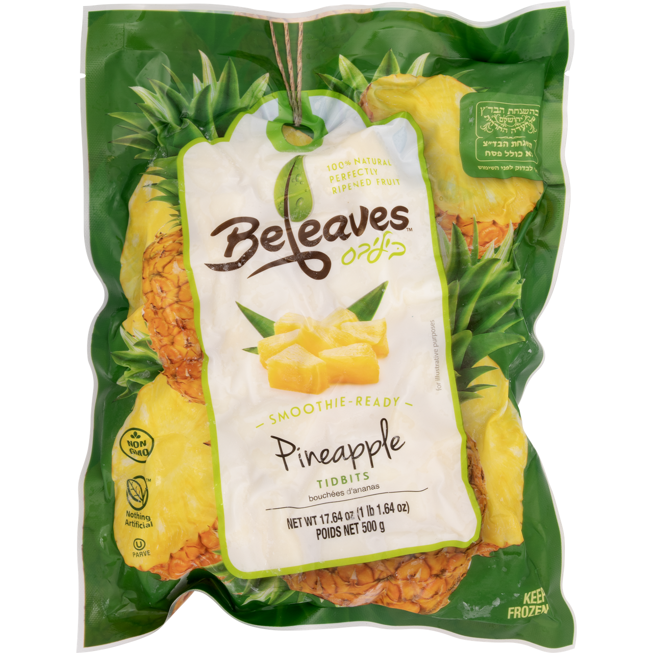 Beleaves Frozen Pineapple Tidbits - Kayco